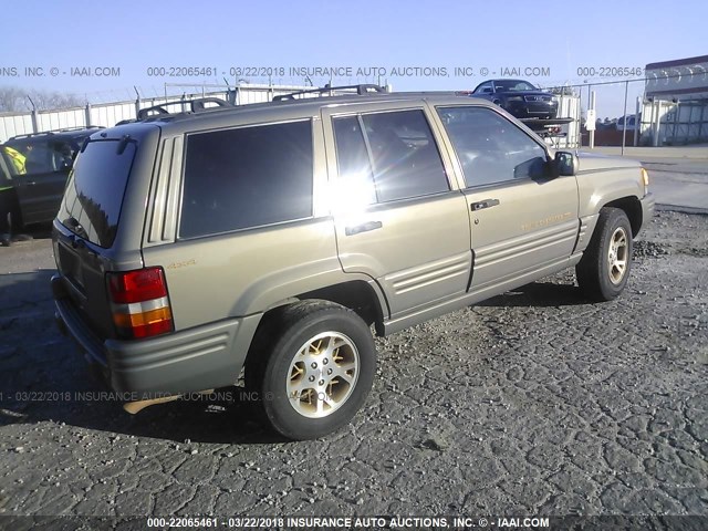 1J4GZ78S8VC739040 - 1997 JEEP GRAND CHEROKEE LIMITED/ORVIS GRAY photo 4