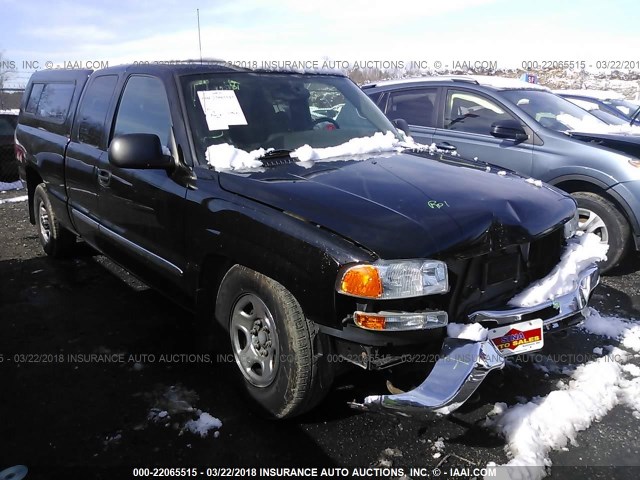 2GTEK19T841266587 - 2004 GMC NEW SIERRA K1500 BLACK photo 1