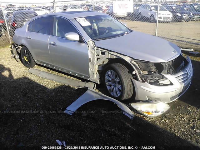 KMHGC46E29U018338 - 2009 HYUNDAI GENESIS 3.8L SILVER photo 1