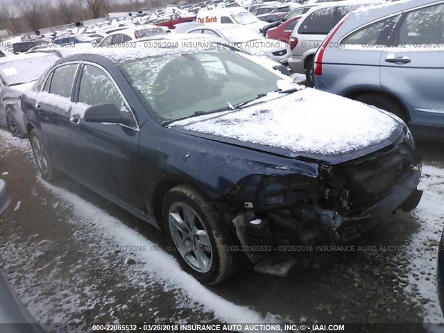 1G1ZA5E02A4101487 - 2010 CHEVROLET MALIBU LS ლურჯი ფოტო 1