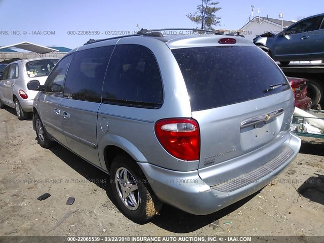 1C4GP45R05B354248 - 2005 CHRYSLER TOWN & COUNTRY  Light Blue photo 3