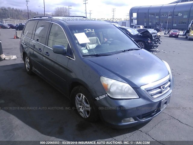 5FNRL38795B012755 - 2005 HONDA ODYSSEY EXL ნაცრისფერი ფოტო 1