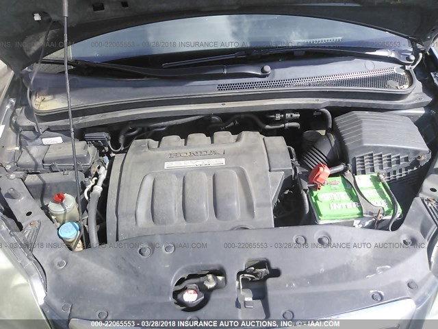 5FNRL38795B012755 - 2005 HONDA ODYSSEY EXL ნაცრისფერი ფოტო 10