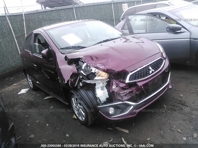 ML32A4HJ6HH015225 - 2017 MITSUBISHI MIRAGE SE RED photo 1