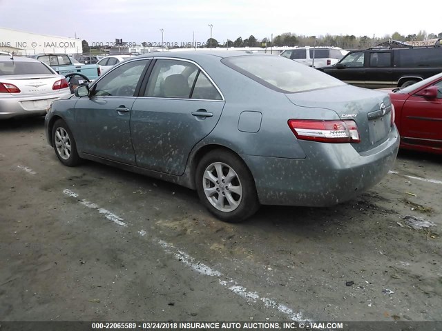 4T1BF3EKXAU559628 - 2010 TOYOTA CAMRY SE/LE/XLE Жасыл фото 3