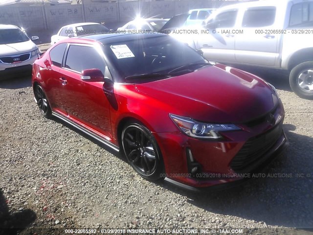 JTKJF5C72GJ026640 - 2016 TOYOTA SCION TC 红色 照片 1