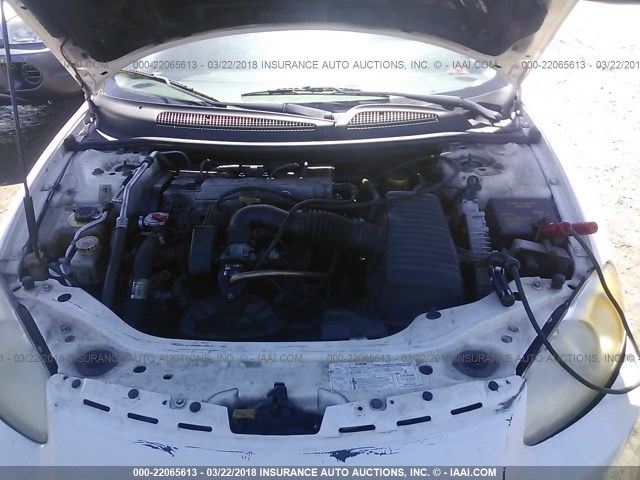 1B3EJ46X61N608254 - 2001 DODGE STRATUS SE WHITE photo 10