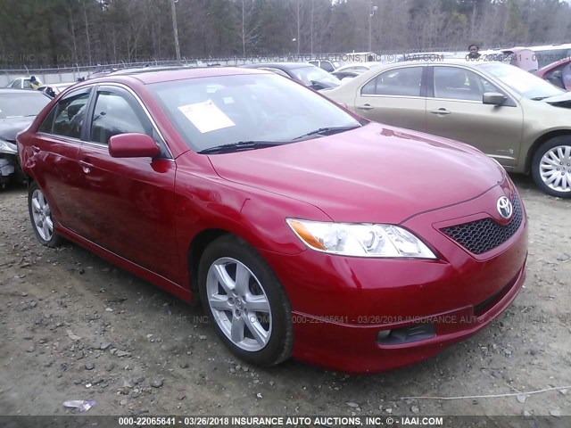 4T1BE46K38U227628 - 2008 TOYOTA CAMRY CE/LE/XLE/SE RED photo 1