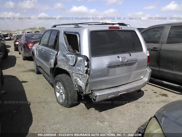 JTEZU14R860077603 - 2006 TOYOTA 4RUNNER SR5/SPORT SILVER photo 3