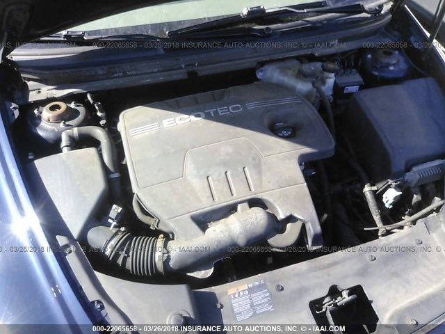 1G1ZC5EB1AF221717 - 2010 CHEVROLET MALIBU 1LT 深蓝色 照片 10