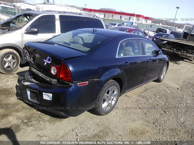 1G1ZC5EB1AF221717 - 2010 CHEVROLET MALIBU 1LT 深蓝色 照片 4