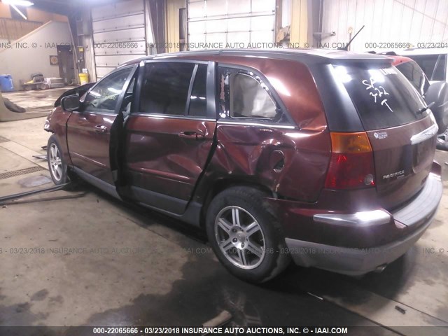 2A8GF68X37R195909 - 2007 CHRYSLER PACIFICA TOURING MAROON photo 3