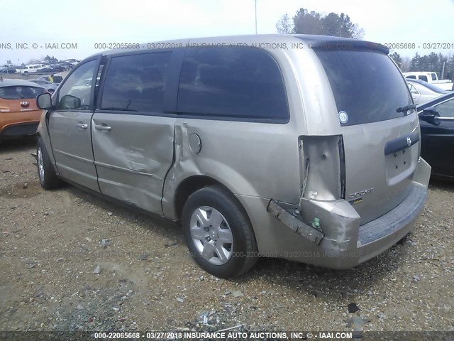 2D8HN44E49R531451 - 2009 DODGE GRAND CARAVAN SE GOLD photo 3