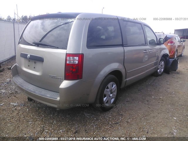 2D8HN44E49R531451 - 2009 DODGE GRAND CARAVAN SE GOLD photo 4