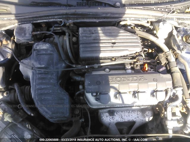 1HGES16573L013342 - 2003 HONDA CIVIC LX BLUE photo 10