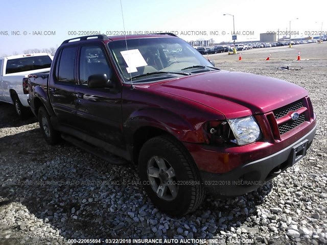 1FMZU77KX5UA28699 - 2005 FORD EXPLORER SPORT TR  MAROON photo 1