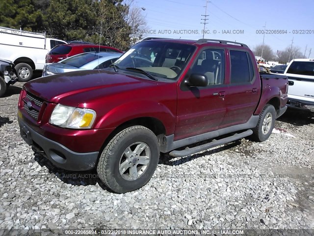 1FMZU77KX5UA28699 - 2005 FORD EXPLORER SPORT TR  MAROON photo 2