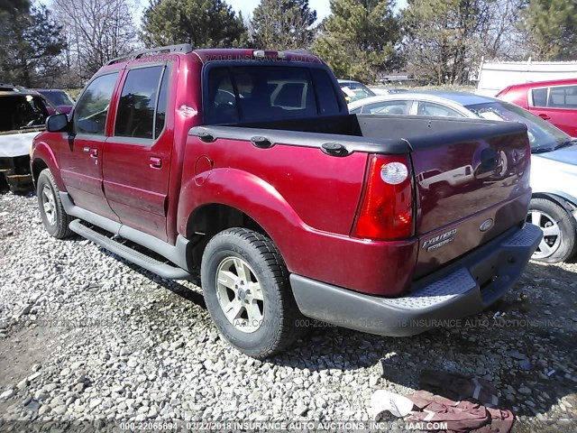 1FMZU77KX5UA28699 - 2005 FORD EXPLORER SPORT TR  MAROON photo 3