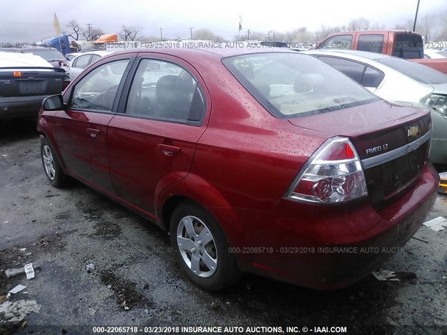 KL1TD5DE9BB144021 - 2011 CHEVROLET AVEO LS/LT 红色 照片 3