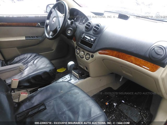 KL1TD5DE9BB144021 - 2011 CHEVROLET AVEO LS/LT 红色 照片 5