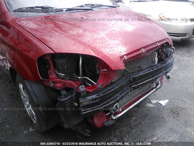 KL1TD5DE9BB144021 - 2011 CHEVROLET AVEO LS/LT 红色 照片 6