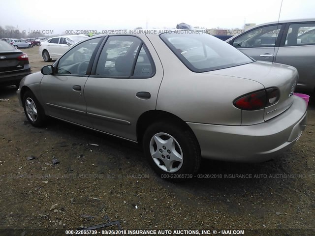 1G1JC524317219772 - 2001 CHEVROLET CAVALIER CNG TAN photo 3