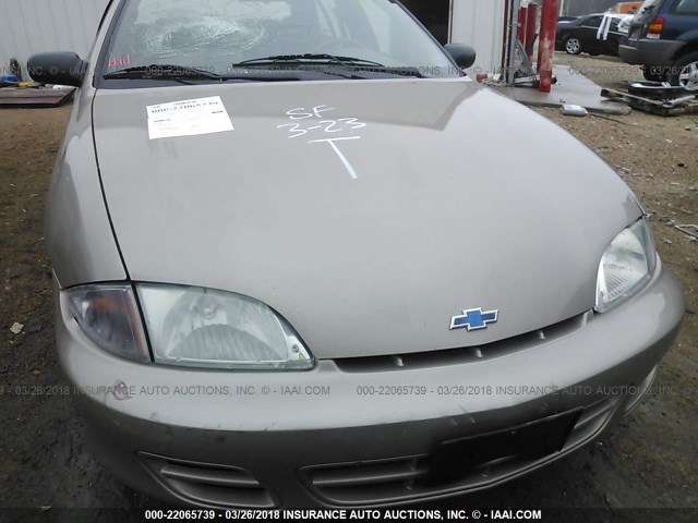 1G1JC524317219772 - 2001 CHEVROLET CAVALIER CNG TAN photo 6