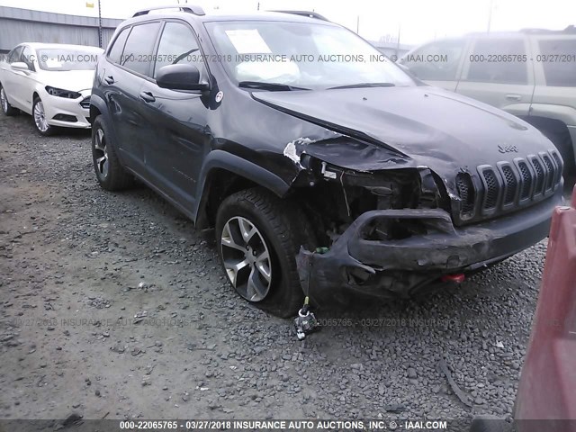 1C4PJMBB3EW200814 - 2014 JEEP CHEROKEE TRAILHAWK 黑色 照片 1