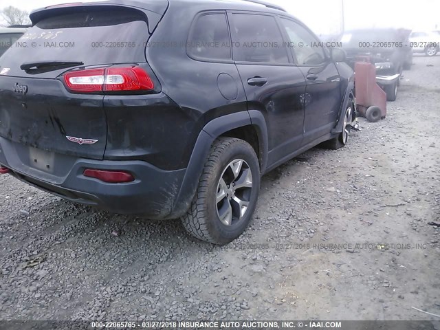 1C4PJMBB3EW200814 - 2014 JEEP CHEROKEE TRAILHAWK 黑色 照片 4