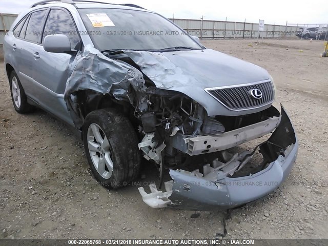 JTJGA31U340029607 - 2004 LEXUS RX 330 BLUE photo 6