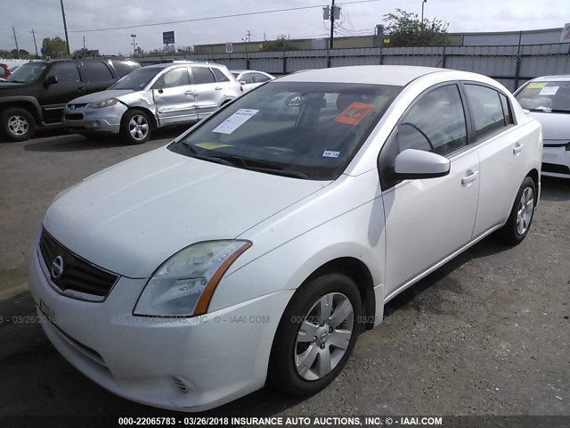 3N1AB6AP4CL755482 - 2012 NISSAN SENTRA 2.0/2.0S/SR/2.0SL WHITE photo 2