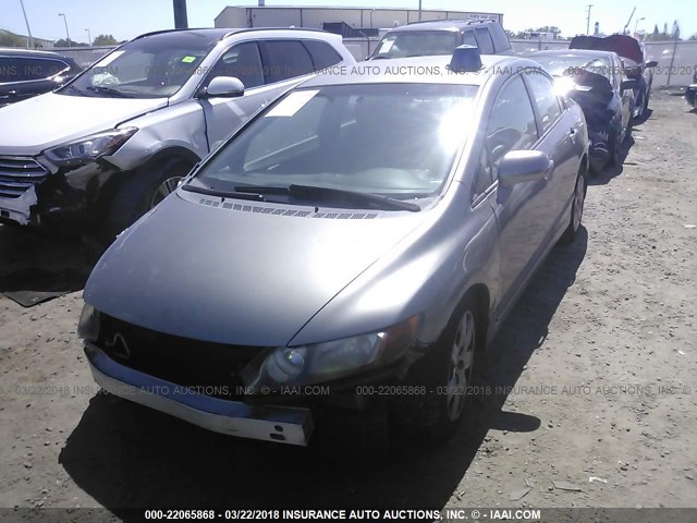 2HGFA16527H310206 - 2007 HONDA CIVIC LX GRAY photo 2