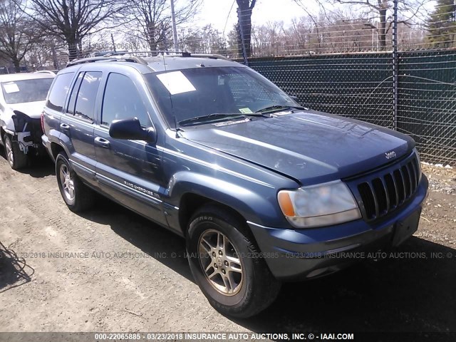 1J4GW58N0YC398387 - 2000 JEEP GRAND CHEROKEE LIMITED BLUE photo 1