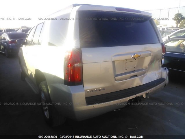 1GNSCBKC1GR484227 - 2016 CHEVROLET TAHOE C1500 LT GRAY photo 3