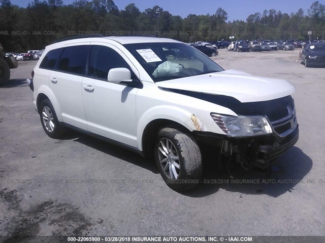 3C4PDCBG3DT581341 - 2013 DODGE JOURNEY SXT WHITE photo 1