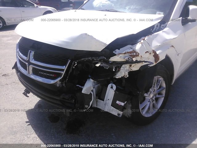 3C4PDCBG3DT581341 - 2013 DODGE JOURNEY SXT WHITE photo 6