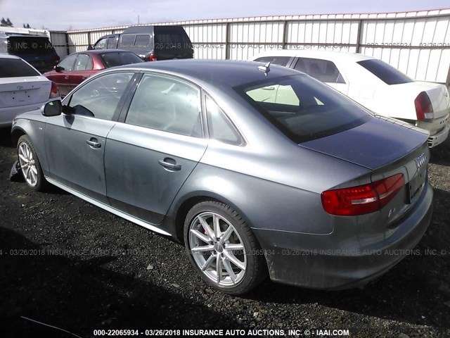 WAUFFAFL8GN017333 - 2016 AUDI A4 PREMIUM PLUS/S-LINE GRAY photo 3