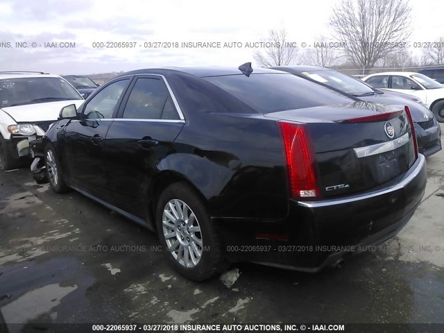 1G6DC5E53C0140271 - 2012 CADILLAC CTS BLACK photo 3