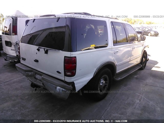 1FMRU1766YLB54648 - 2000 FORD EXPEDITION EDDIE BAUER WHITE photo 4