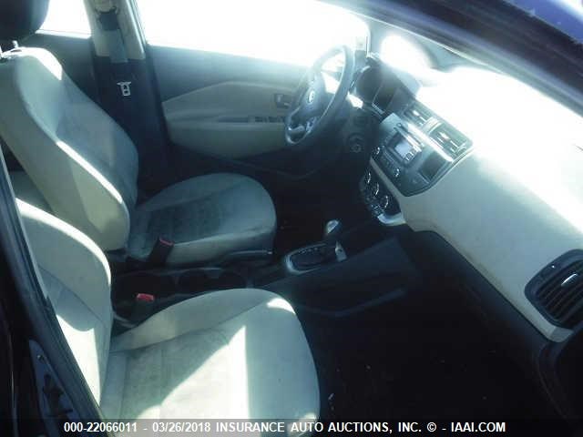 KNADM4A32D6252564 - 2013 KIA RIO LX BLACK photo 5