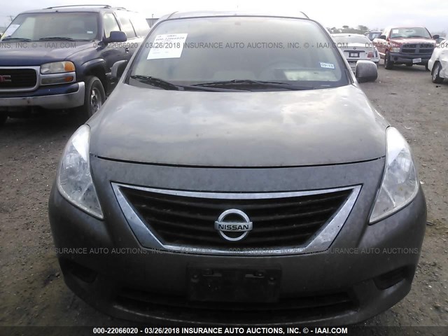 3N1CN7AP5EL828898 - 2014 NISSAN VERSA S/S PLUS/SV/SL BROWN photo 6