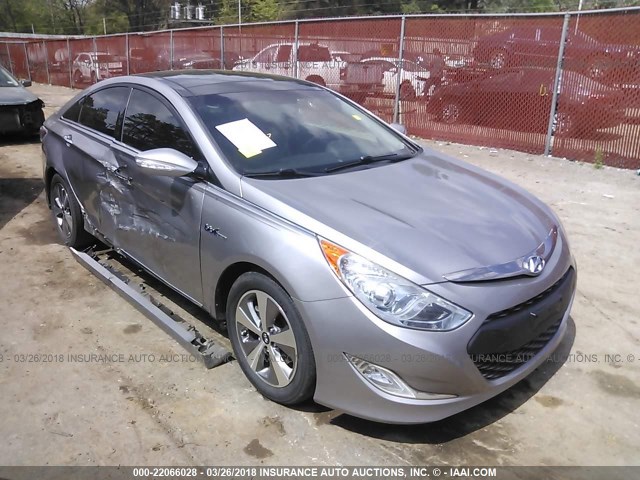 KMHEC4A47CA044674 - 2012 HYUNDAI SONATA HYBRID SILVER photo 1