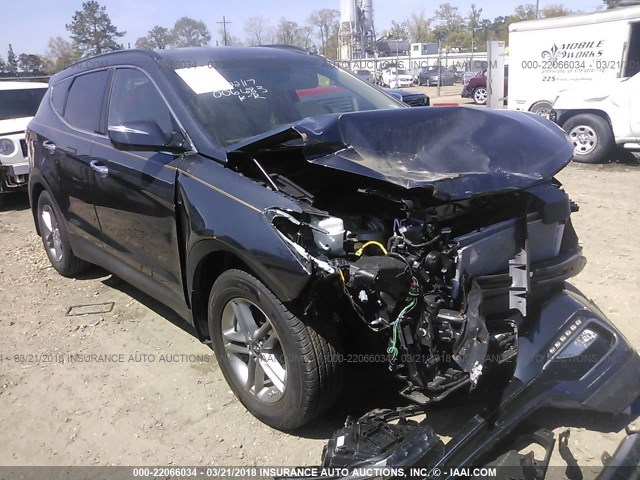 5NMZU3LB8HH006683 - 2017 HYUNDAI SANTA FE SPORT  BLUE photo 1