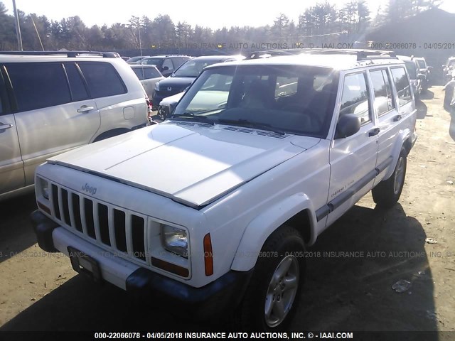 1J4FT48S9YL172031 - 2000 JEEP CHEROKEE SPORT WHITE photo 2