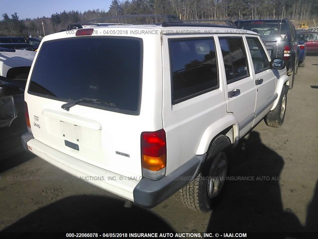 1J4FT48S9YL172031 - 2000 JEEP CHEROKEE SPORT WHITE photo 4