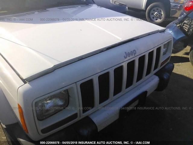 1J4FT48S9YL172031 - 2000 JEEP CHEROKEE SPORT WHITE photo 6