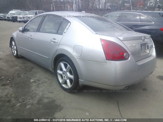 1N4BA41E84C809487 - 2004 NISSAN MAXIMA SE/SL SILVER photo 3