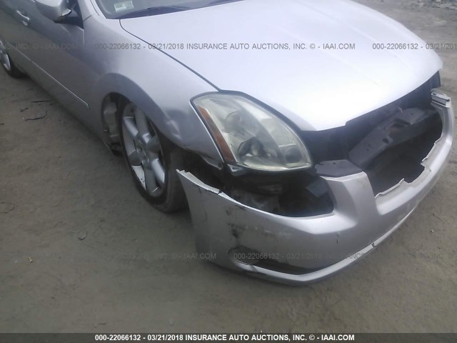 1N4BA41E84C809487 - 2004 NISSAN MAXIMA SE/SL SILVER photo 6