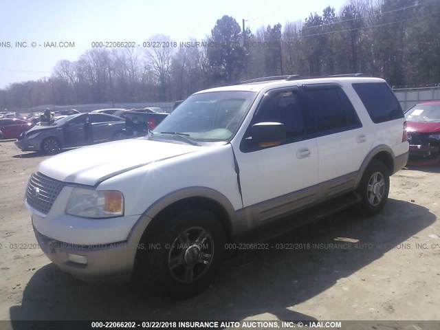 1FMFU17L63LA96686 - 2003 FORD EXPEDITION EDDIE BAUER WHITE photo 2