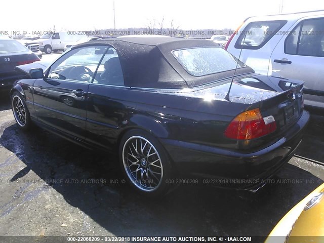 WBABS53491JU83088 - 2001 BMW 330 CI BLACK photo 3